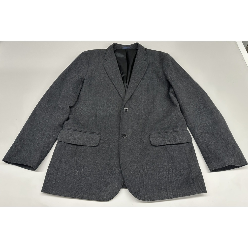 Gap Men's Black Herringbone Pattern Sport Coat‎ Jacket Size XL